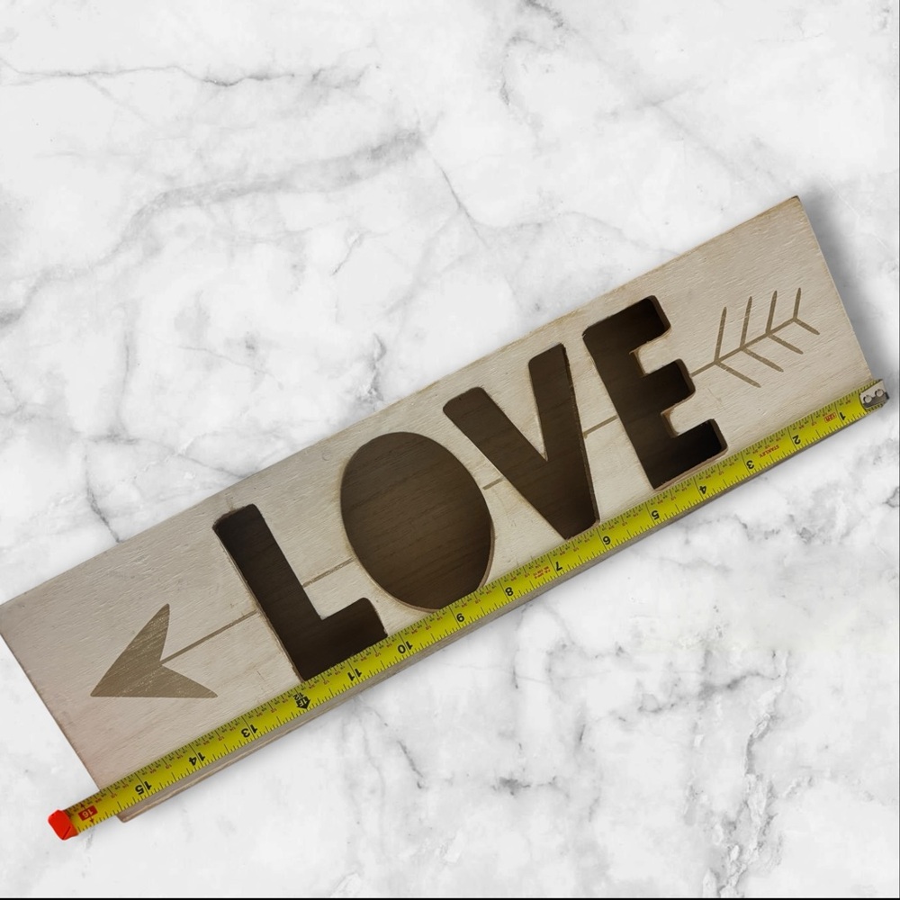 Wooden “Love” Wall Decor Sign